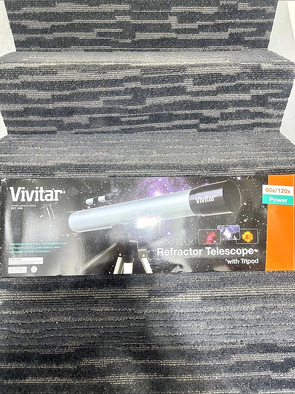 Vivitar TEL‑50600 Refractor Telescope with Tripod – 60x/120x Magnification